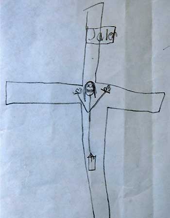 jesus on the cross cartoon. of Jesus on the cross?